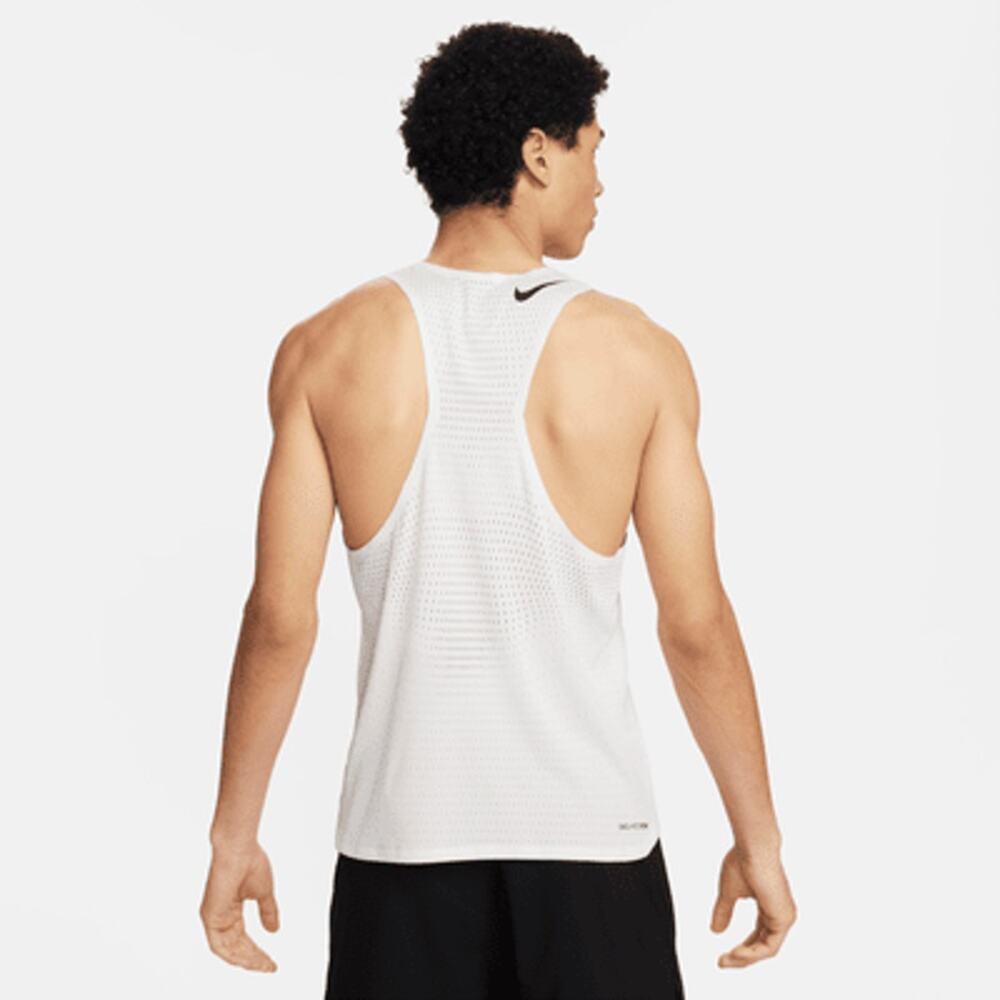 Nike Men's White Aeroswift Running Singlet Dri Fit Cj7835-100 Size M NWT - Picture 14 of 16